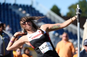 – Pamela LeJean is the top ranked women’s F53 shot put thrower in the world.